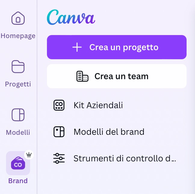 Canva per le aziende: Brand kit